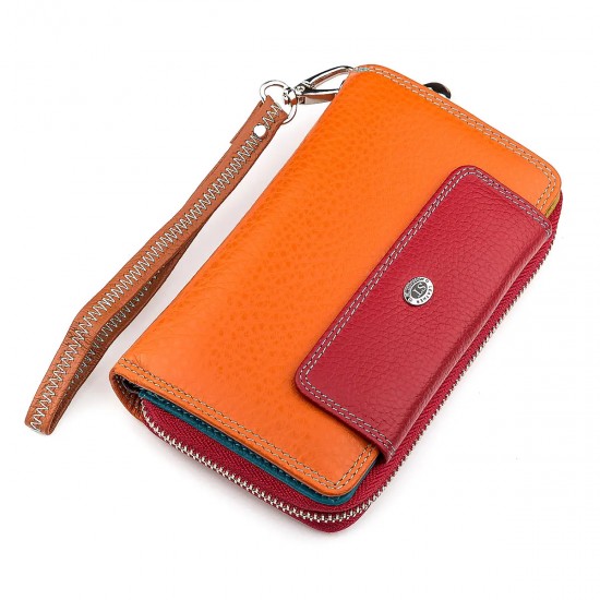 Женский кошелек из натуральной кожи ST Leather 18441 оранжевый