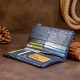Жіночий гаманець із натуральної шкіри ST Leather 19203 темно-синій