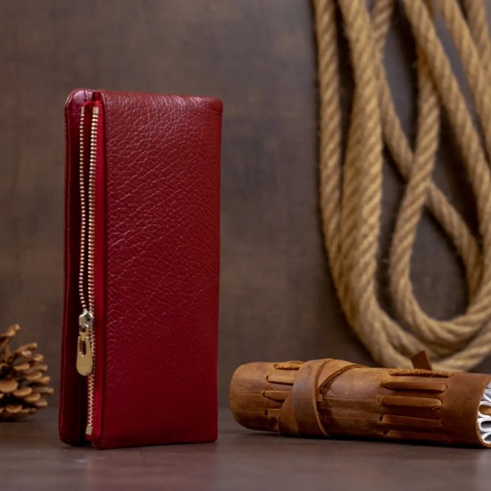 Женский кошелек из натуральной кожи ST Leather 19204 бордовый