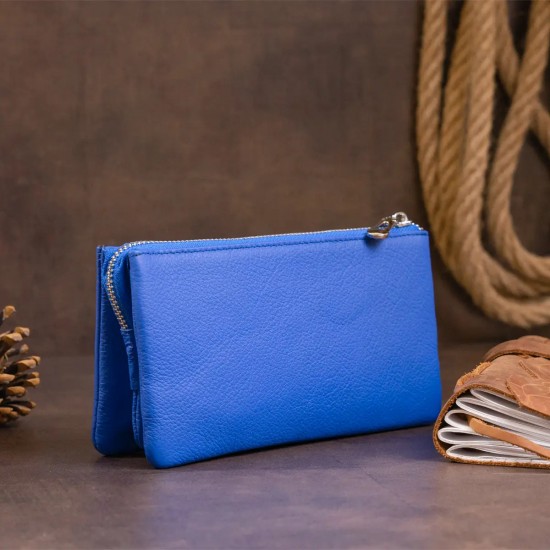 Женский кошелек-клатч из натуральной кожи ST Leather 19252 синий
