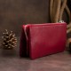 Жіночий гаманець-клатч з натуральної шкіри ST Leather 19249 бордовий
