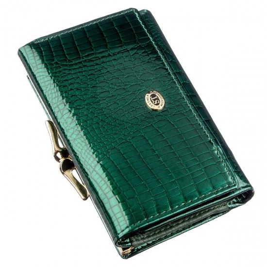 Женский кошелек из натуральной кожи ST Leather 18914 зеленый