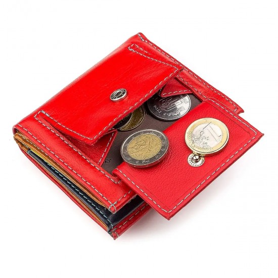 Жіночий гаманець із натуральної шкіри ST Leather 18337 червоний