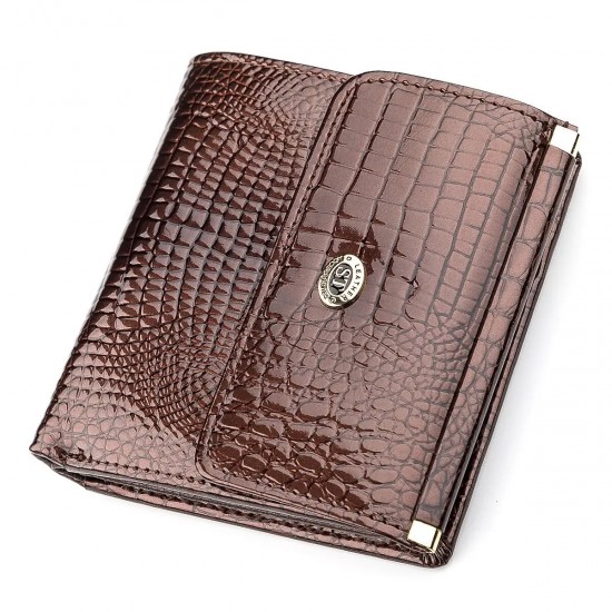 Женский кошелек из натуральной кожи ST Leather 18354 коричневый