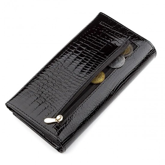 Жіночий гаманець із натуральної шкіри ST Leather 18390 (S2001A) чорний