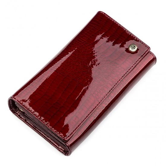 Жіночий гаманець із натуральної шкіри ST Leather 18429 (S8001A) бордовий