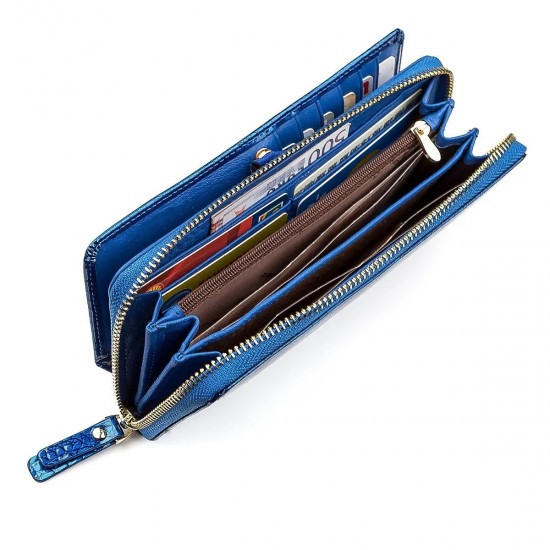 Жіночий гаманець із натуральної шкіри ST Leather 18435 (S7001A) синій