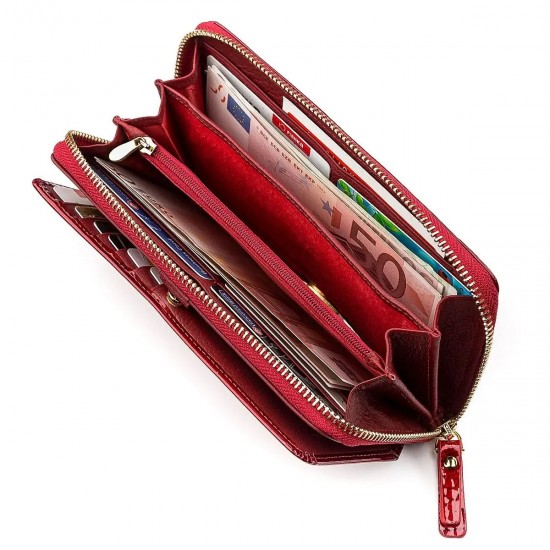 Жіночий гаманець з натуральної шкіри ST Leather 18436 (S7001A) червоний