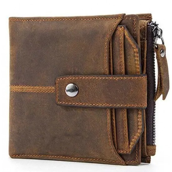 Мужской кошелек из натуральной кожи Vintage 14689 коричневый