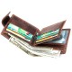 Чоловічий гаманець з натуральної шкіри Vintage 20239 коричневий