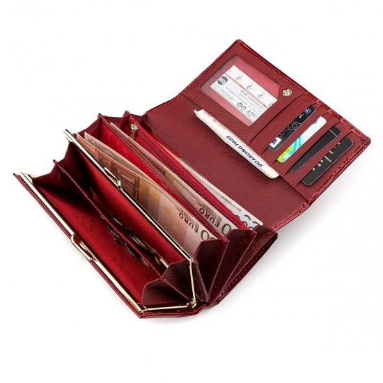 Женский кошелек из натуральной кожи ST Leather 18430 (S9001A) красный