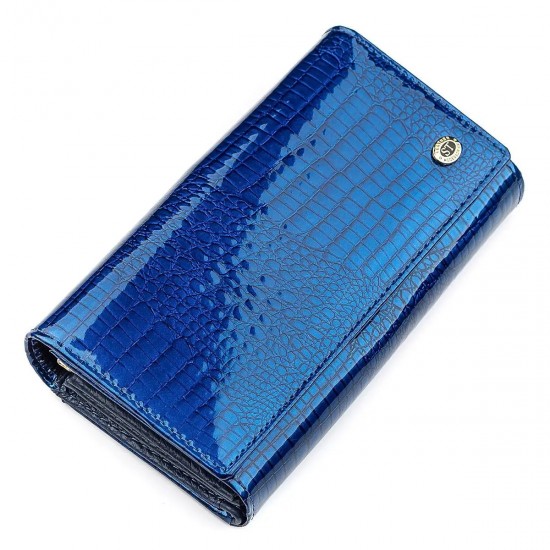 Жіночий гаманець з натуральної шкіри ST Leather 18432 (S9001A) синій