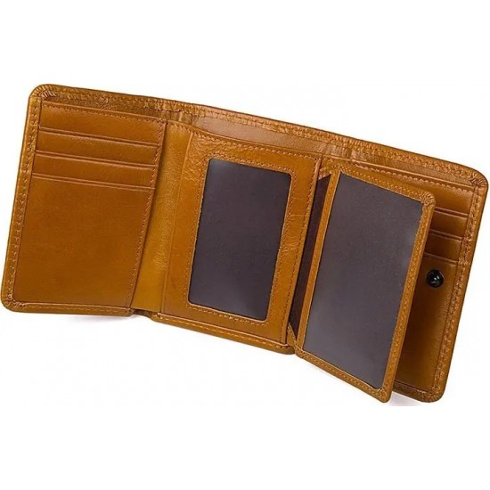 Жіночий гаманець з натуральної шкіри Vintage 14597 рудий