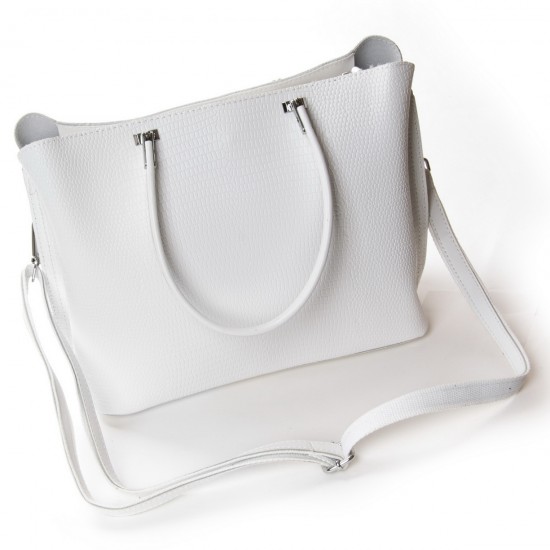 Жіноча сумка з натуральної шкіри ALEX RAI 50-9381 білий