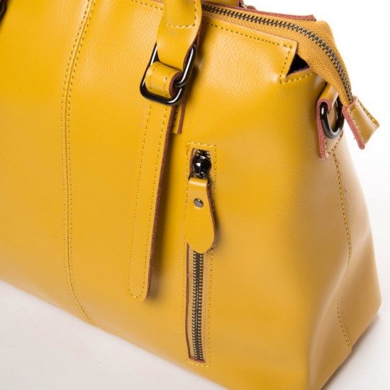 Женская сумка из натуральной кожи ALEX RAI 330 желтый