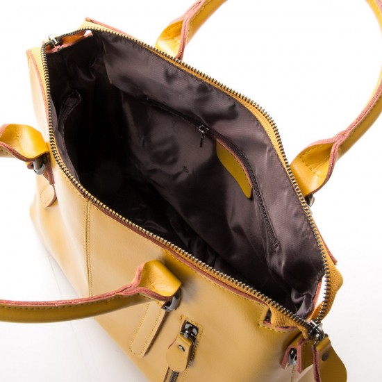Жіноча сумка з натуральної шкіри ALEX RAI 330 жовтий