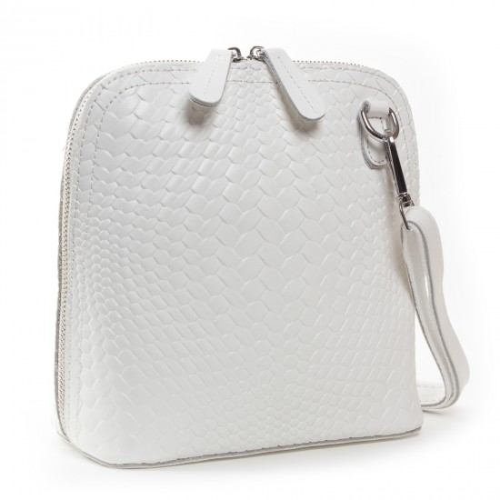 Жіноча сумочка-клатч з натуральної шкіри ALEX RAI 33-8803 білий