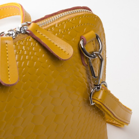 Жіноча сумочка-клатч з натуральної шкіри ALEX RAI 33-8803 жовтий