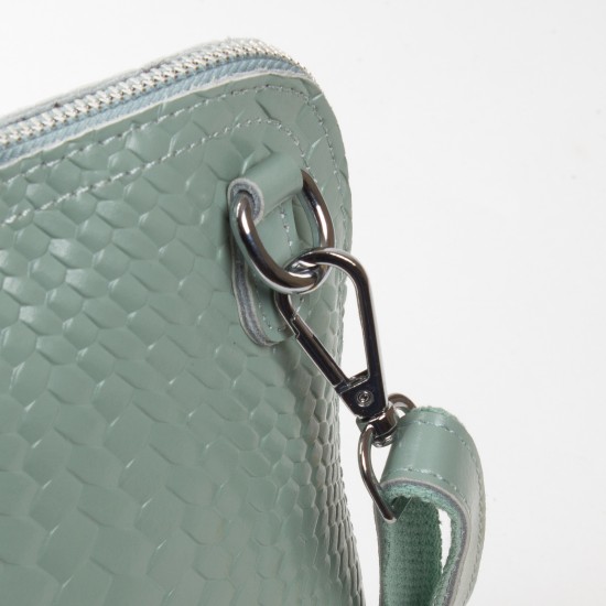 Жіноча сумочка-клатч з натуральної шкіри ALEX RAI 33-8803 м'ятний