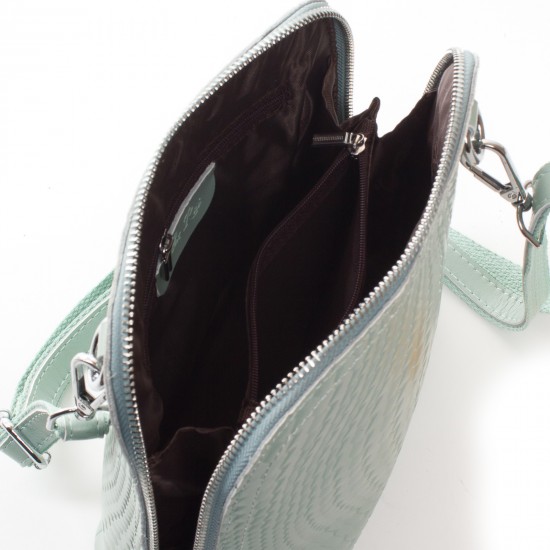 Женская сумочка-клатч из натуральной кожи ALEX RAI 33-8803 мятный