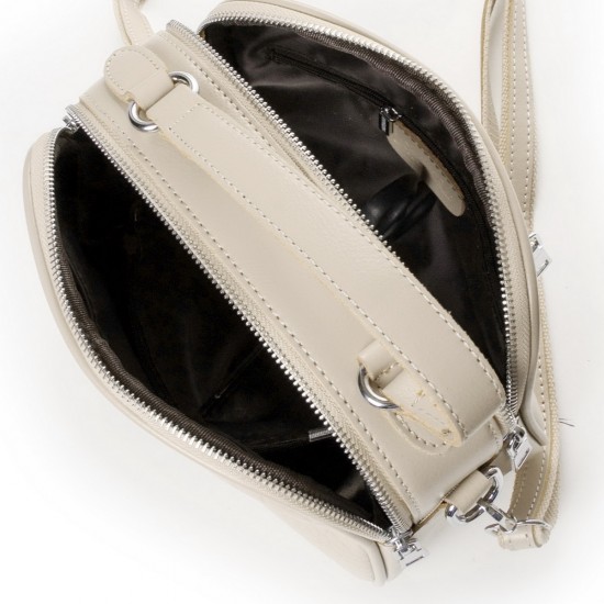 Женская сумочка из натуральной кожи ALEX RAI 39-2233 бежевый