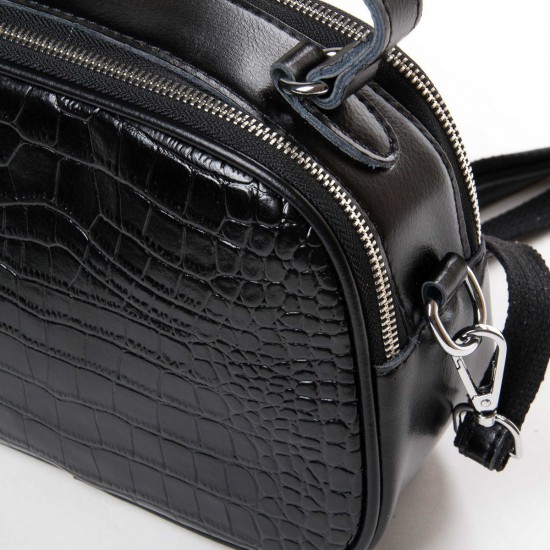 Жіноча сумочка з натуральної шкіри ALEX RAI 39-2233 чорний