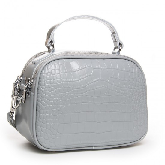 Женская сумочка из натуральной кожи ALEX RAI 39-2233 серый