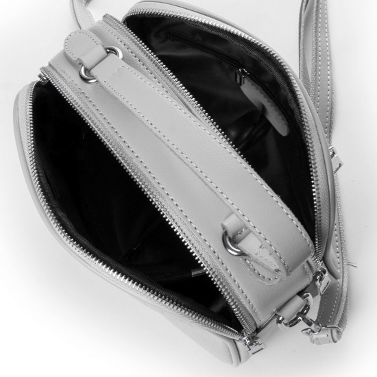 Женская сумочка из натуральной кожи ALEX RAI 39-2233 серый
