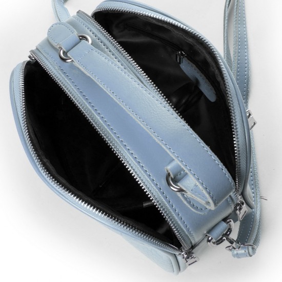 Женская сумочка из натуральной кожи ALEX RAI 39-2233 голубой