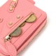 Жіночий гаманець із натуральної шкіри Guxilai 19393 рожевий