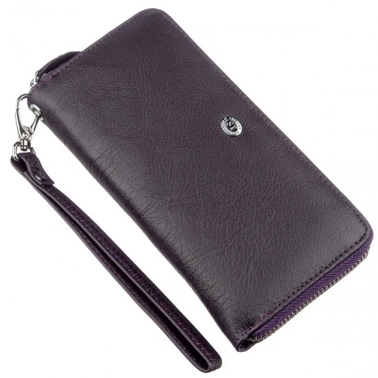 Жіночий гаманець з натуральної шкіри ST Leather 18932 фіолетовий
