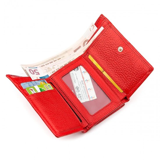 Жіночий гаманець з натуральної шкіри Boston 18459 (S1201B) червоний