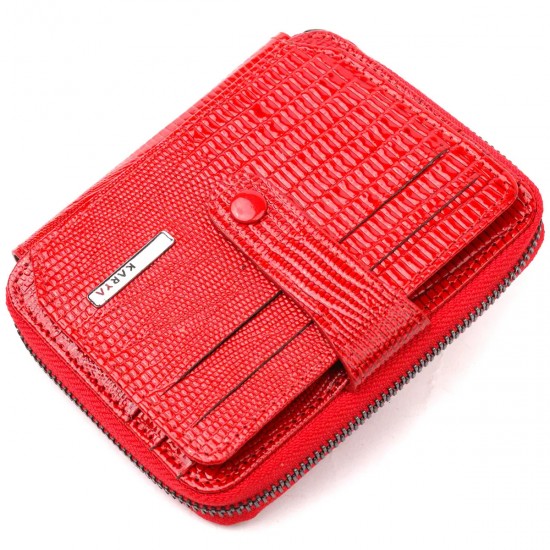 Жіночий гаманець з натуральної шкіри KARYA 20972 червоний