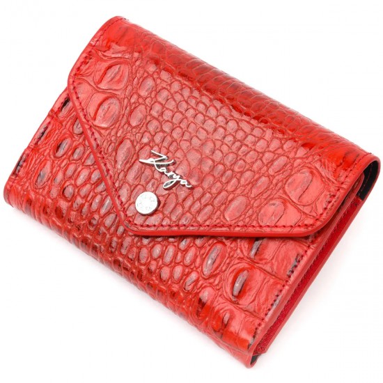 Жіночий гаманець з натуральної шкіри KARYA 21072 оранжевий