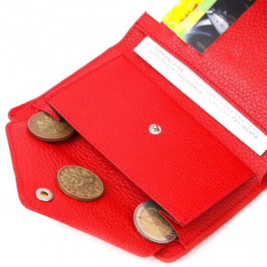Жіночий гаманець з натуральної шкіри KARYA 21074 червоний