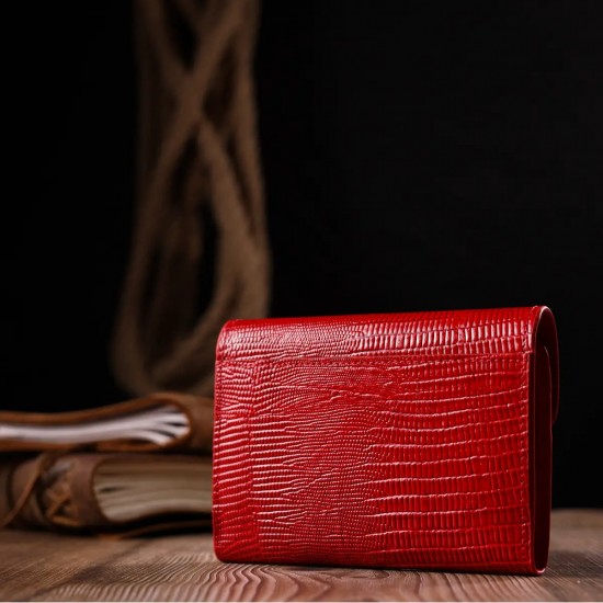 Жіночий гаманець з натуральної шкіри KARYA 21074 червоний
