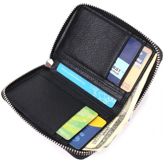 Жіночий гаманець з натуральної шкіри KARYA 21343 чорний