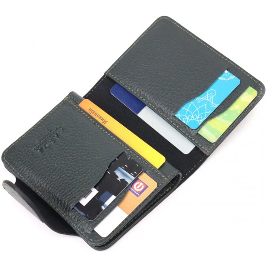 Жіночий гаманець з натуральної шкіри KARYA 21350 зелений