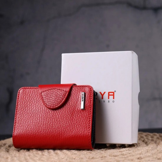 Жіночий гаманець з натуральної шкіри KARYA 21351 червоний