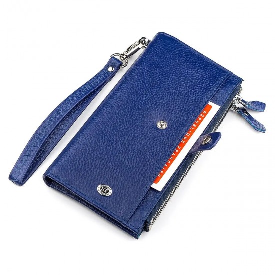 Жіночий гаманець з натуральної шкіри ST Leather (ST420) 18416 синій