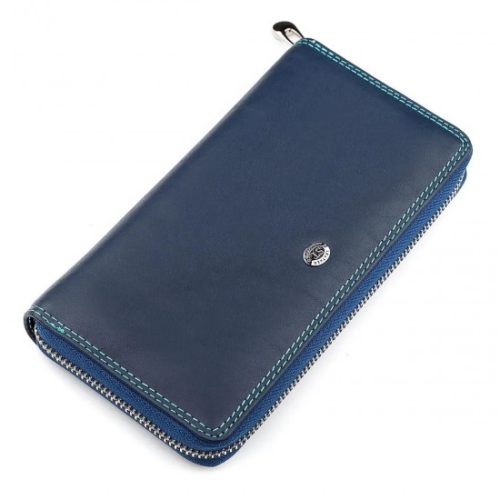 Женский кошелек из натуральной кожи ST Leather 18375 (SB71) синий