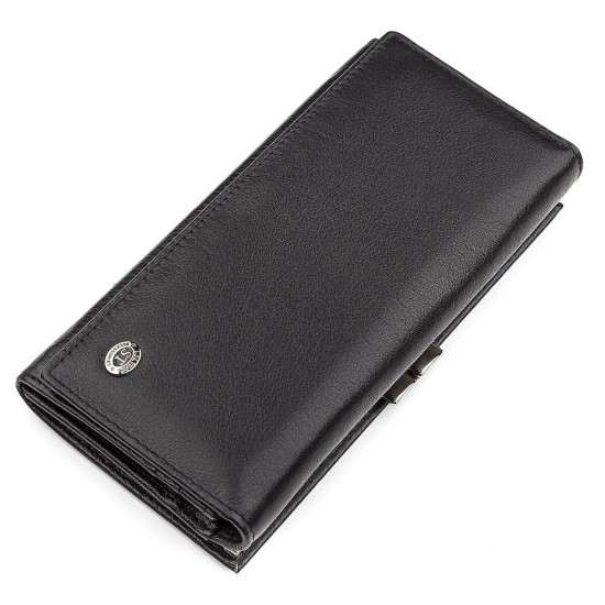 Жіночий гаманець з натуральної шкіри ST Leather 18404 (ST1518) чорний