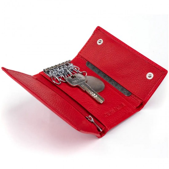Женский кошелек-ключница из натуральной кожи ST Leather 19222 красный