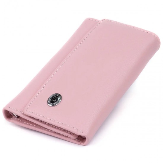 Женский кошелек-ключница из натуральной кожи ST Leather 19227 розовый