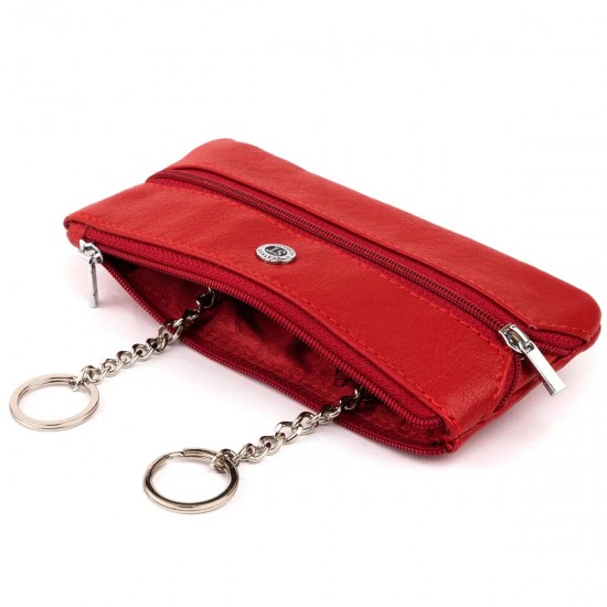 Женский кошелек-ключница из натуральной кожи ST Leather 19347 красный