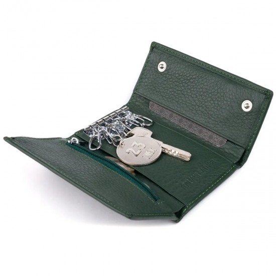 Женский кошелек-ключница из натуральной кожи ST Leather 19224 зеленый