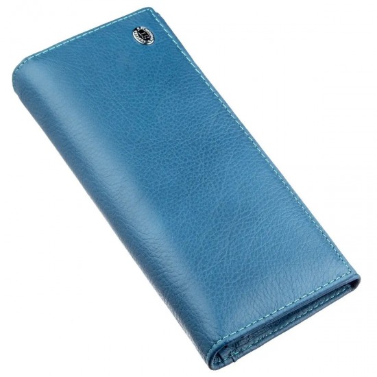 Женский кошелек из натуральной кожи ST Leather 18899 голубый