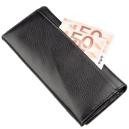 Жіночий гаманець з натуральної шкіри ST Leather 18896 чорний