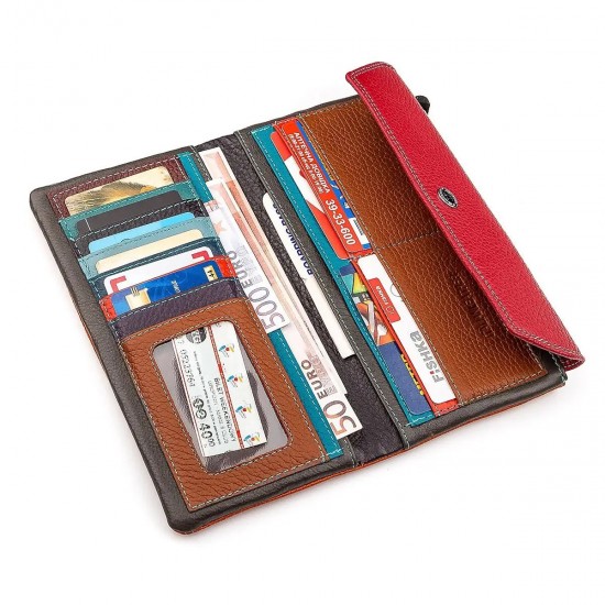 Жіночий гаманець з натуральної шкіри ST Leather 18406 (SB42-2) червоний