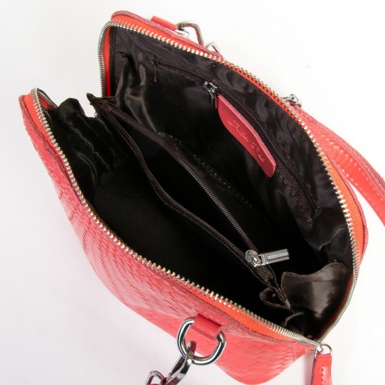 Женская сумочка-клатч из натуральной кожи ALEX RAI 33-8803 коралл